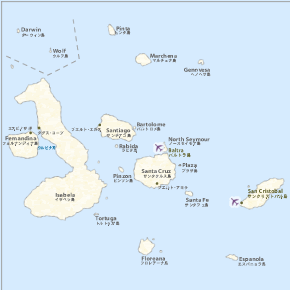 ガラパゴス地図
